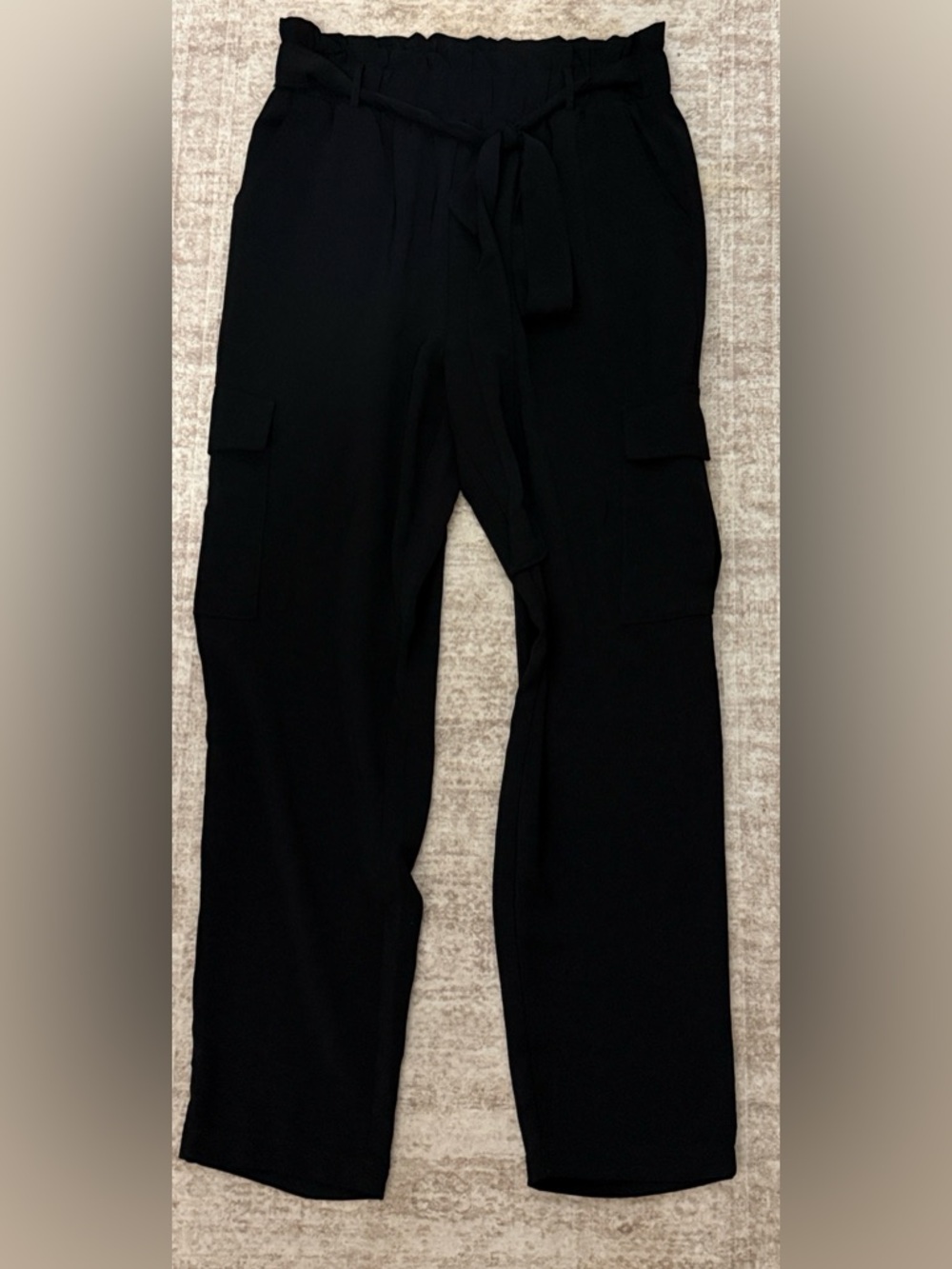 Black Cargo Jogger Pants